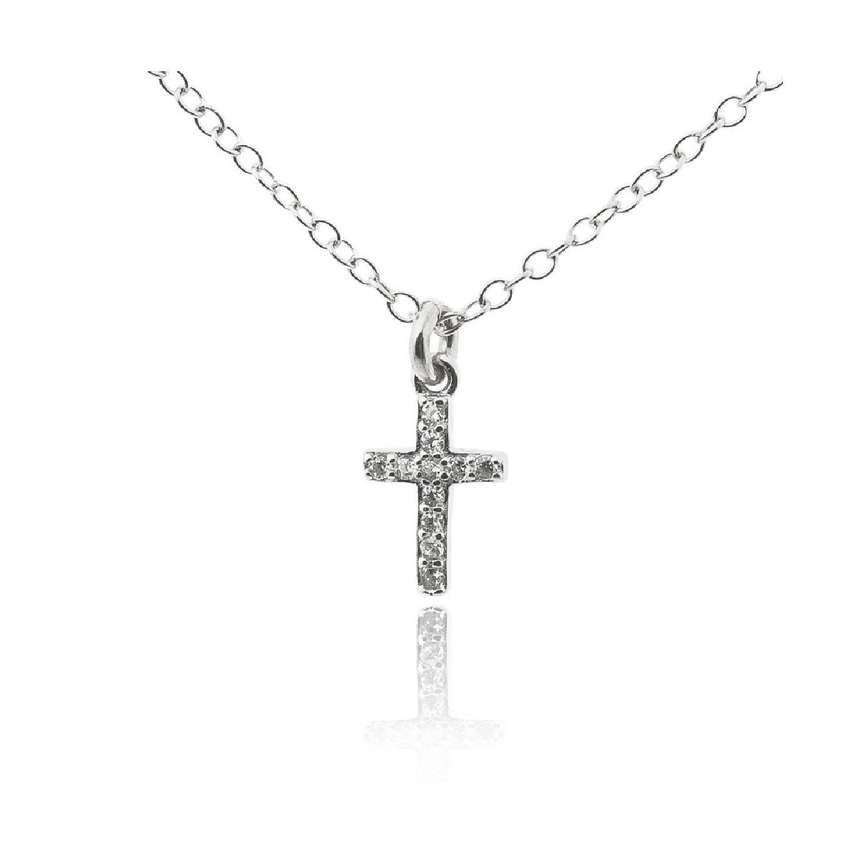 Collar Plata Cruz