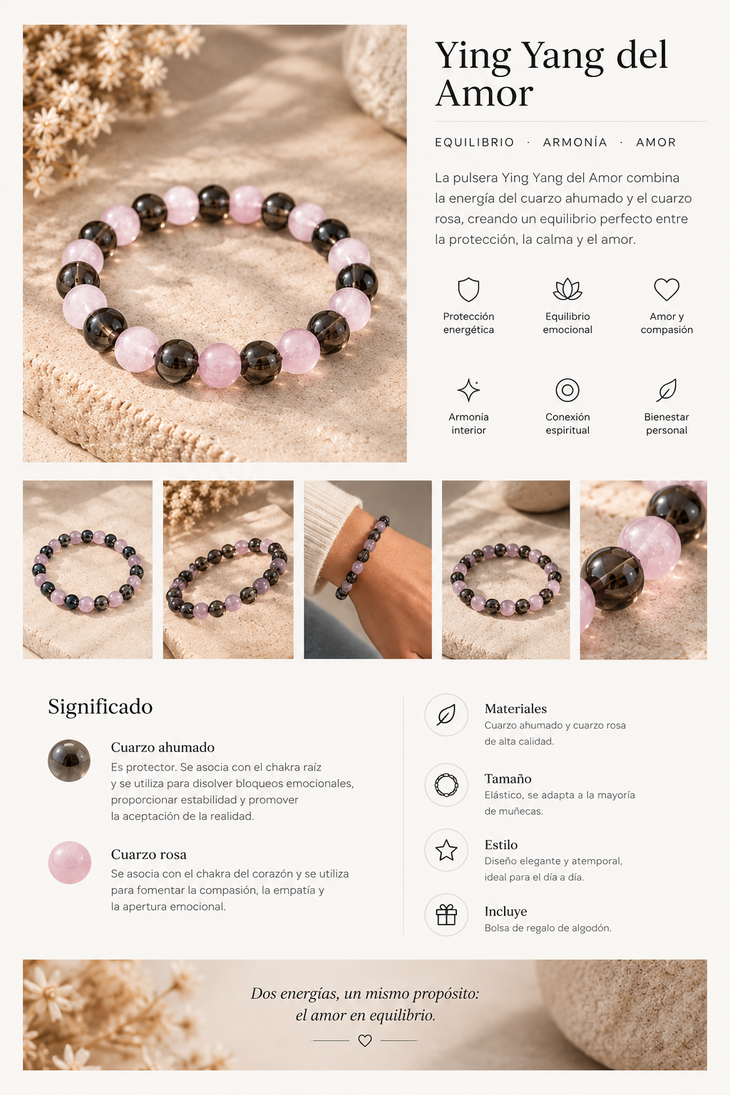 Pulsera Ying Yang del Amor