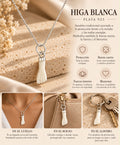 COLGANTE HIGA BLANCA | PLATA DE LEY 925