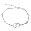 Pulsera Plata Círculos