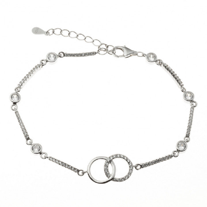 Pulsera Plata Círculos