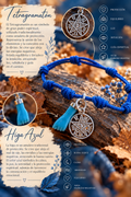 Pulsera Tetragramatón e Higa Azul