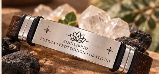 Pulsera Energía Equilibrio, Fuerza, Protección y Gratitud