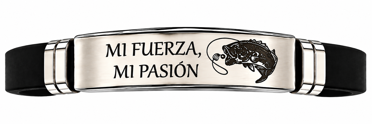 Pulsera Acero Mi Fuerza, Mi Pasión
