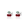 Pendientes Plata Cerezas Esmalte