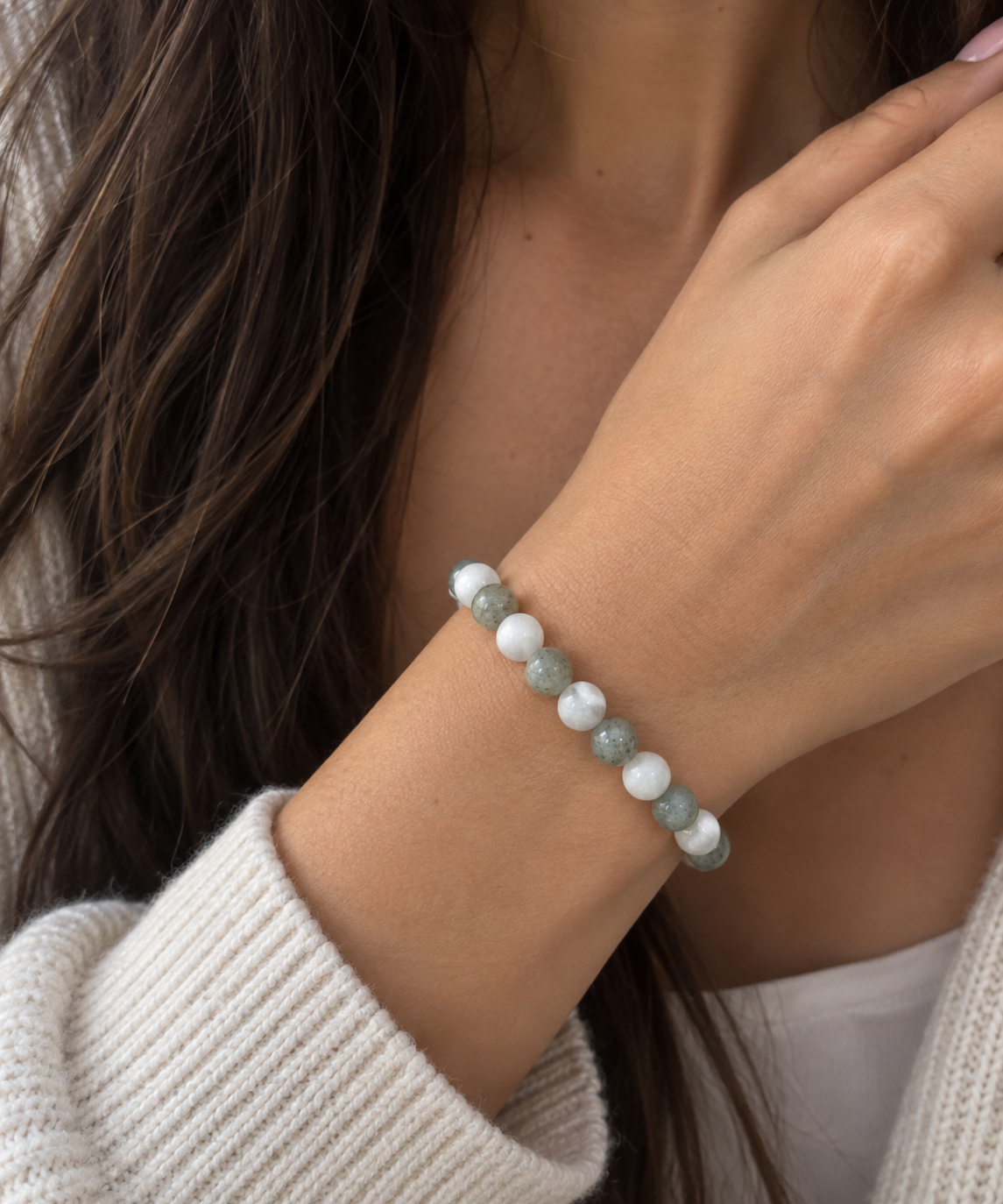Pulsera Inseguridad Mental – Selenita & Labradorita
