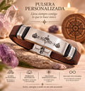 Pulsera Energía Cristales y Loto Personalizada