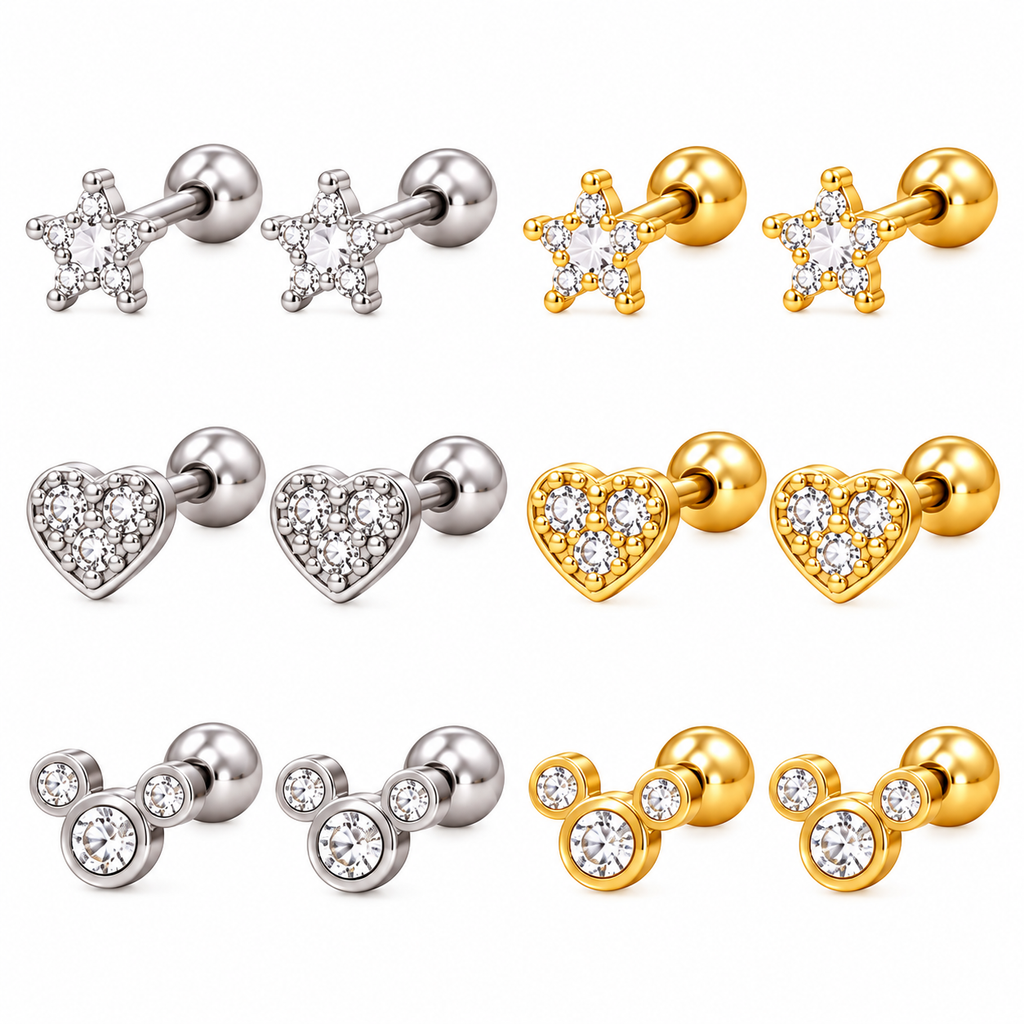 Piercings de Plata con Diseños