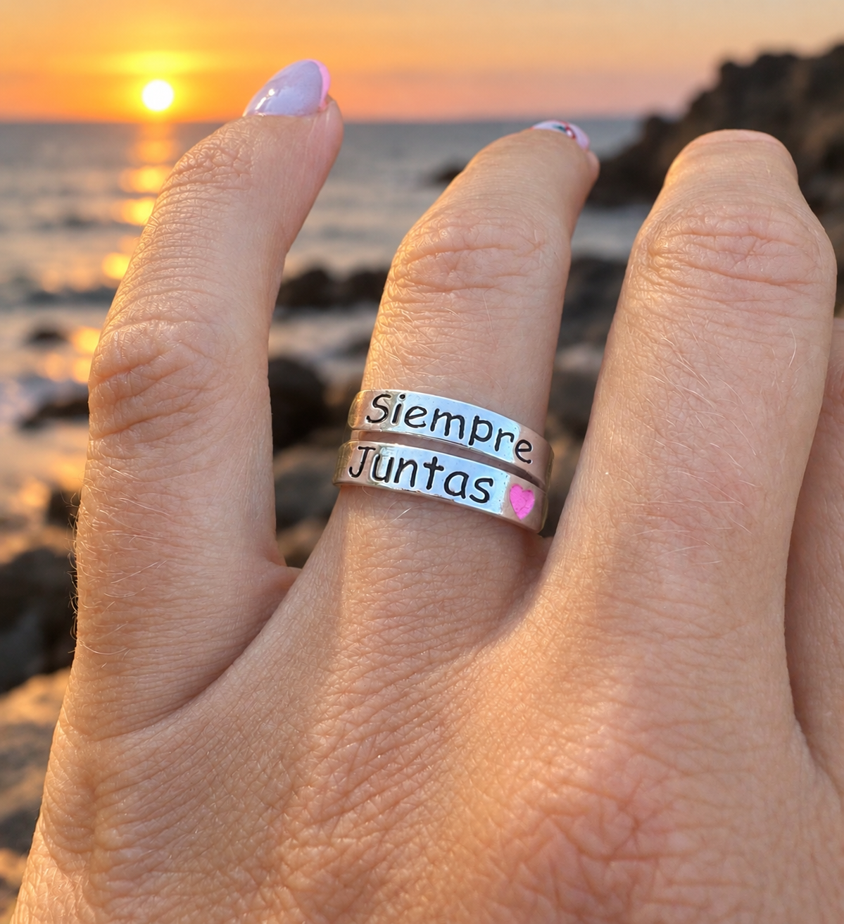 Anillo «Siempre Juntas» Plata
